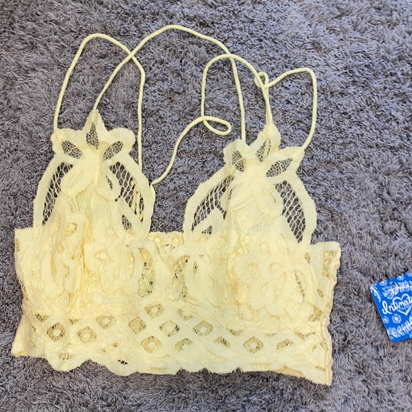 FREE PEOPLE YELLOW BRALETTE - Picture 3 of 6